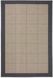 Bild von Teppich Wolle, Karo, schwarz,braun,grau,beige